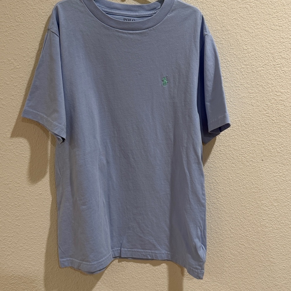 Polo by Ralph Lauren Boy's Tee in Light Blue Size M(10-12)